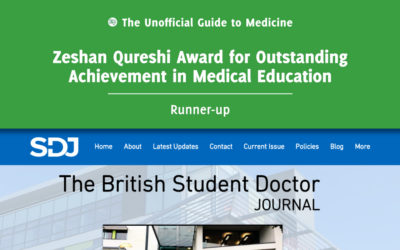 Zeshan Qureshi Award for Outstanding Achievement in Medical Education Runners-up: James Kilgour and Shivali Fulchand