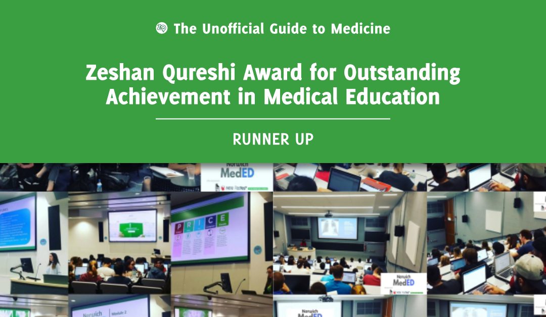 Zeshan Qureshi Award for Outstanding Achievement in Medical Education Runner Up: Tanya Ta